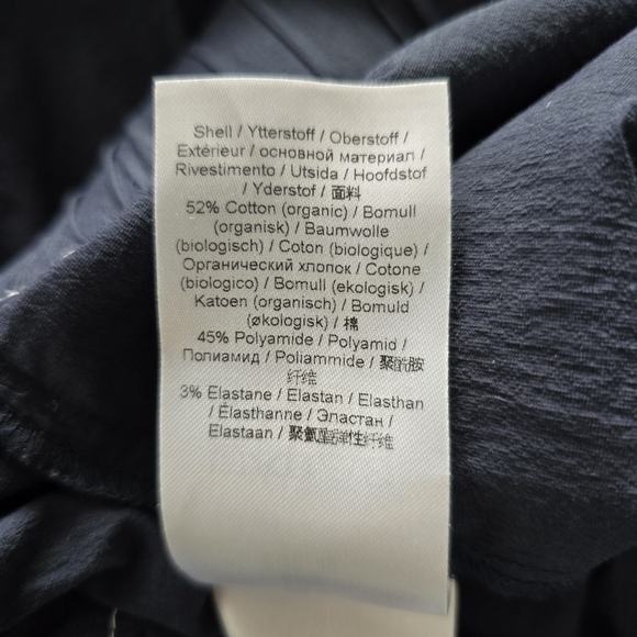 Ganni Elasticated Curve Pant in Navy Size L/40 52% Cotton - Picture 9 of 16